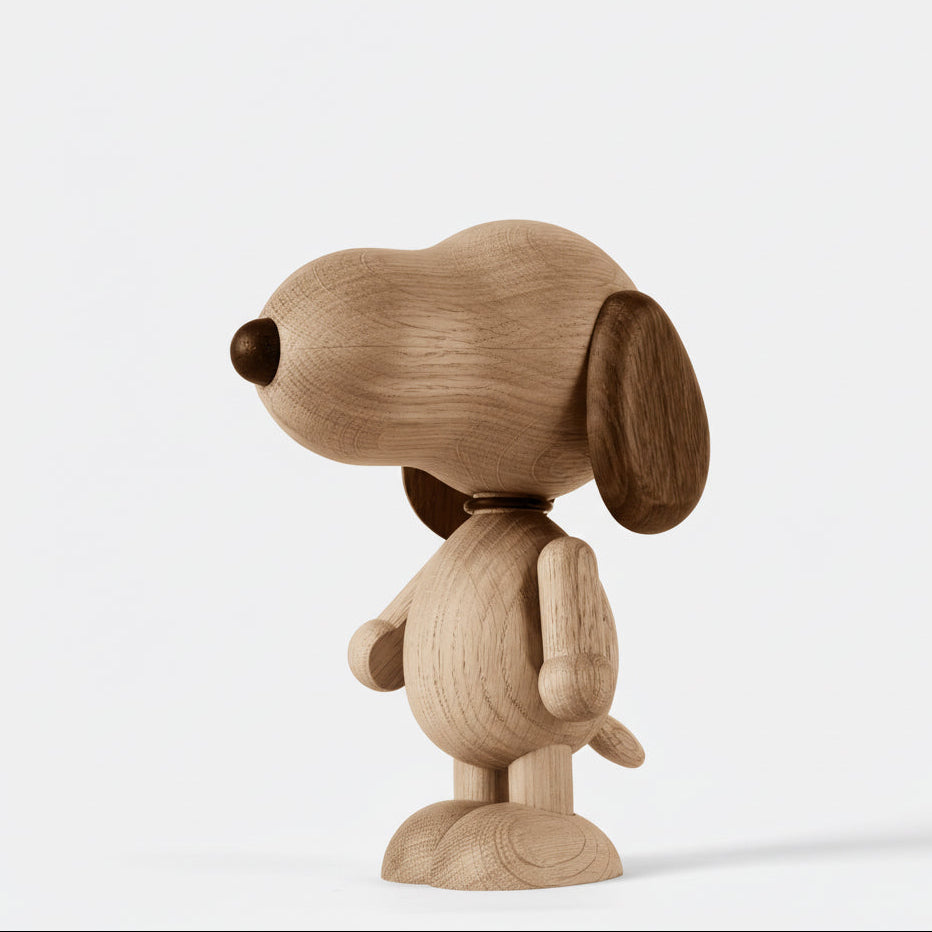 Snoopy Smoked Oak Figurine - Small