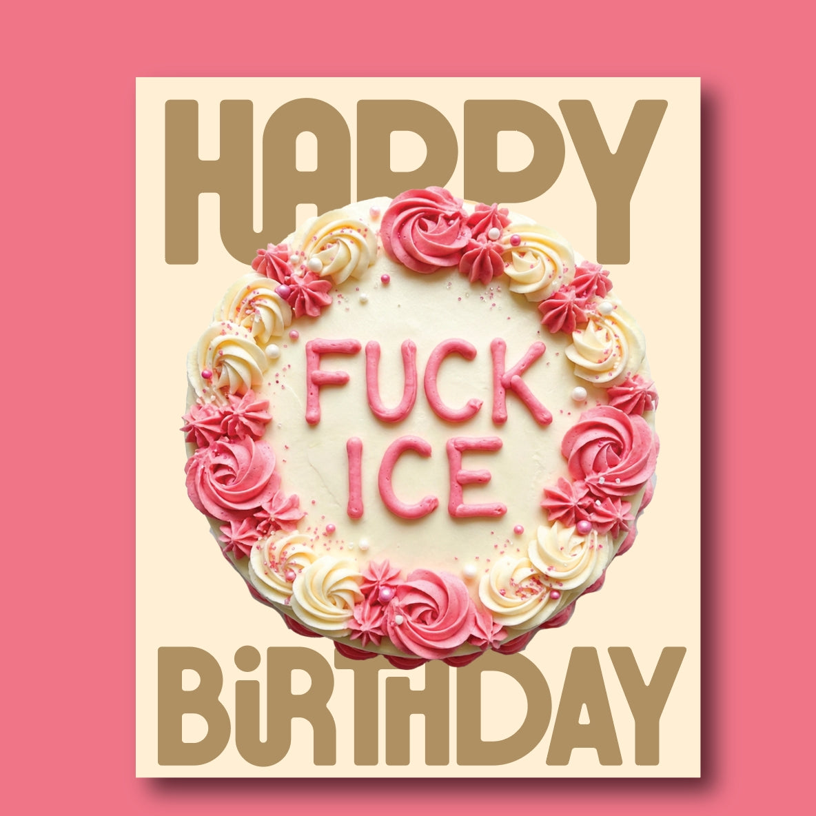 F*ck Ice Birthday Cake Carder