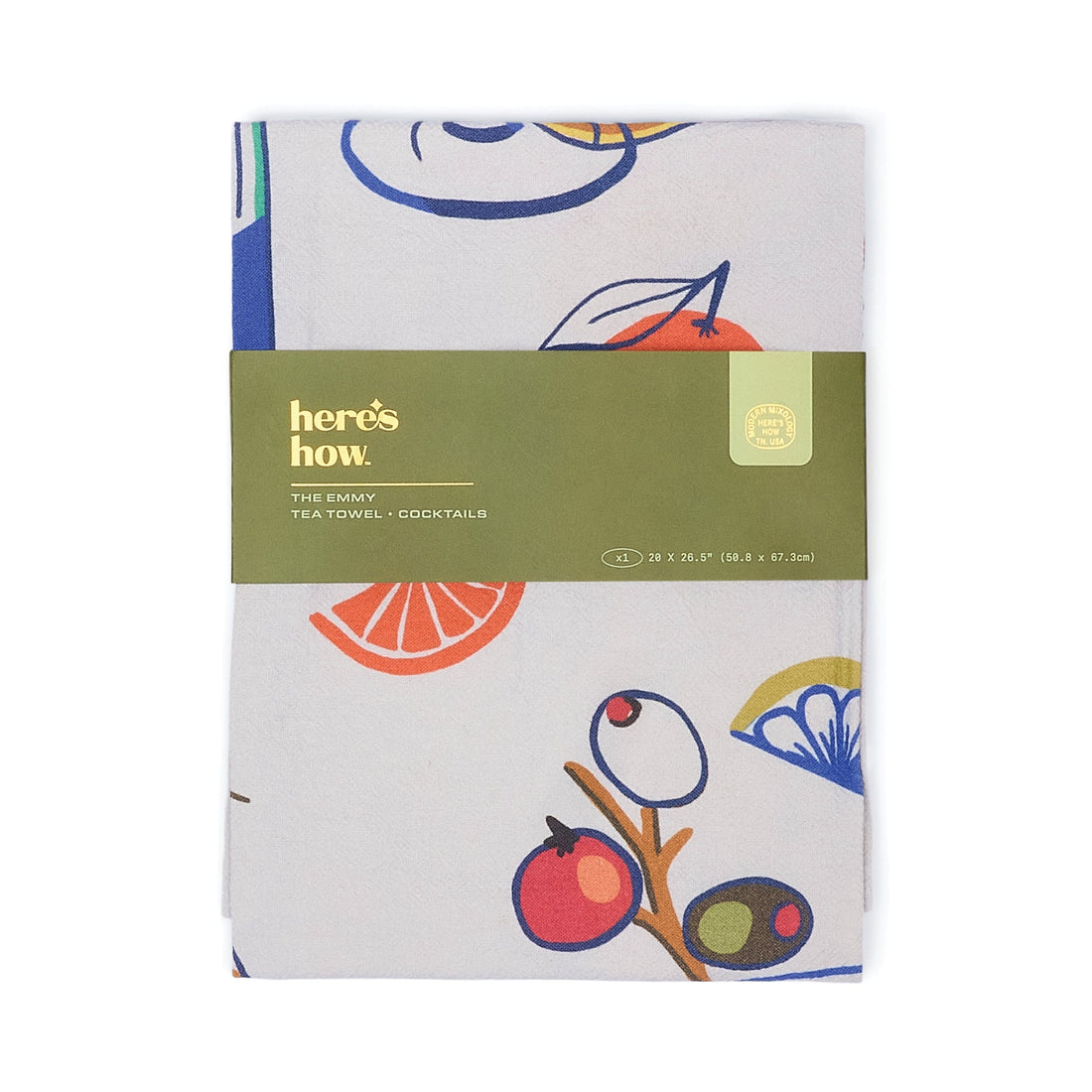 Emmy Tea Towel - Cocktails