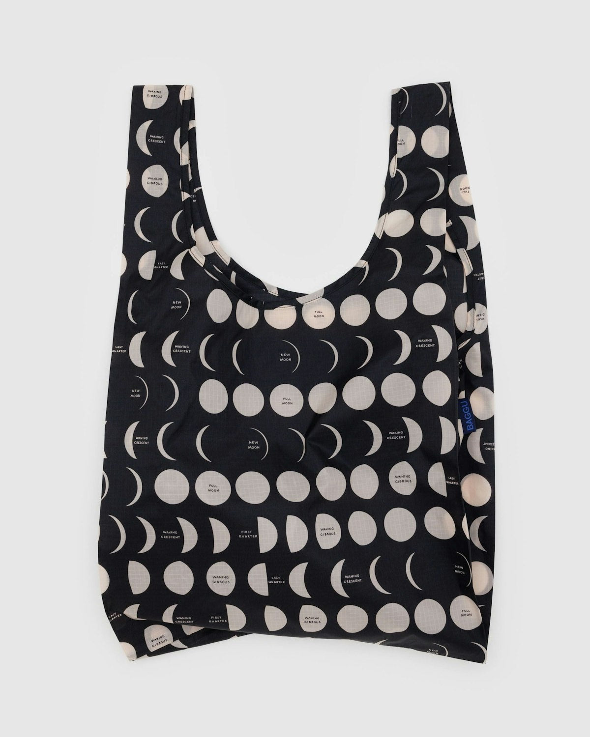 Standard Baggu Reusable Tote - Silver Metallic Polka Dot