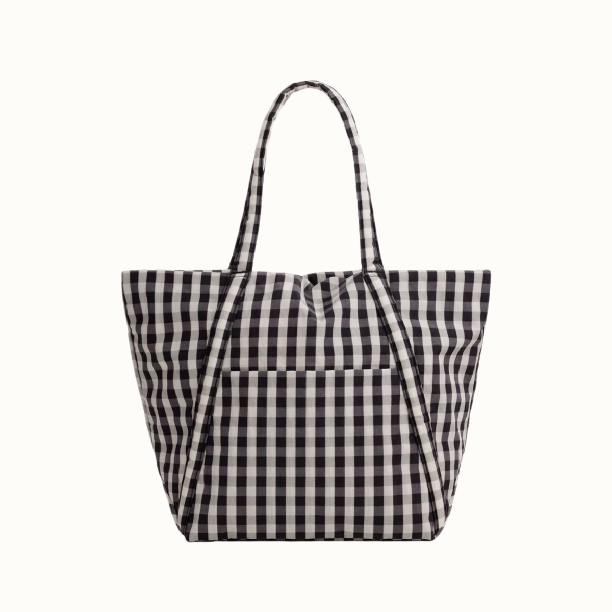 Cloud Bag - Black and Cream Gingham