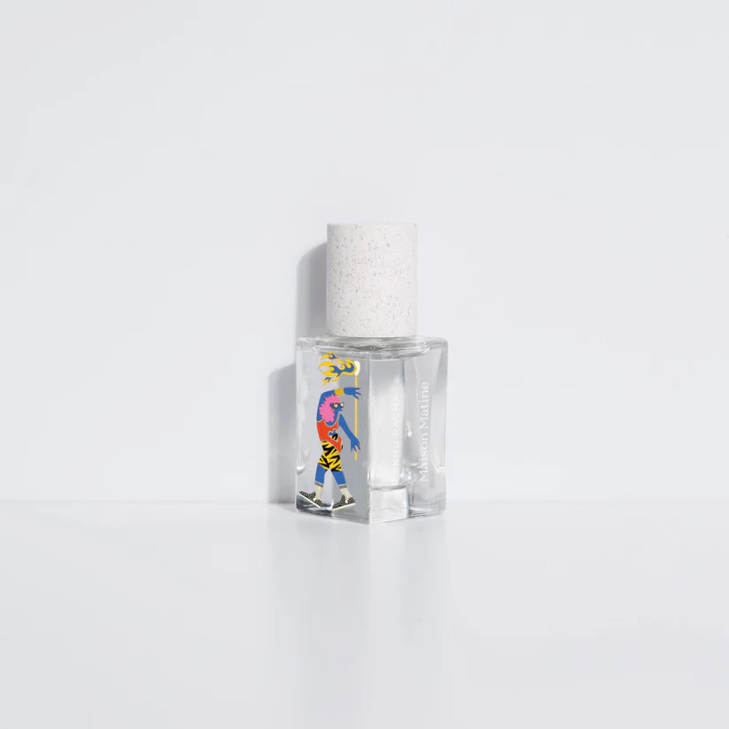 Ukhu Pacha eau de parfum 15 ml glass bottle with illustrated label and white cap