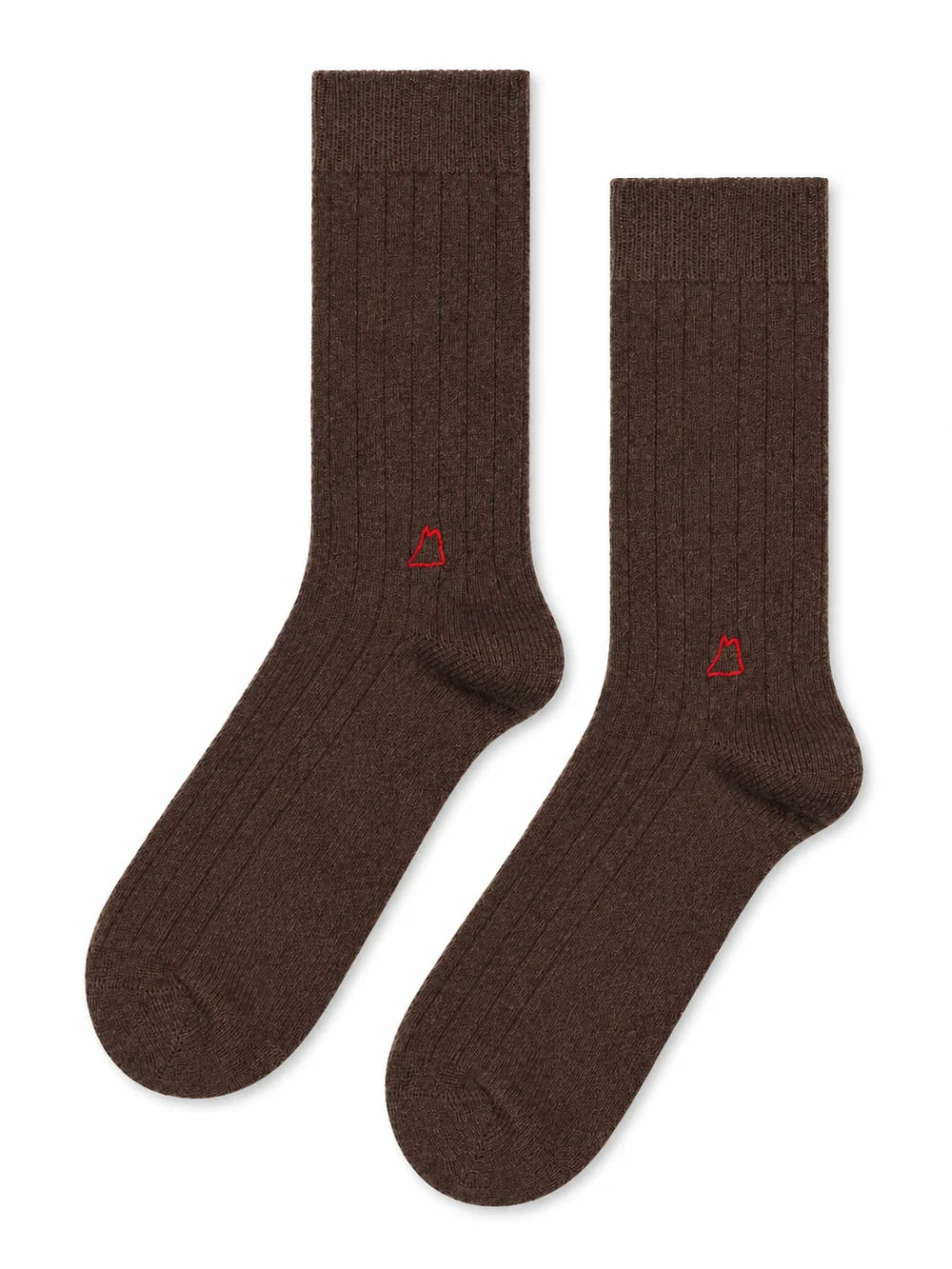 Roma Cashmere Rib Men's Crew - Espresso