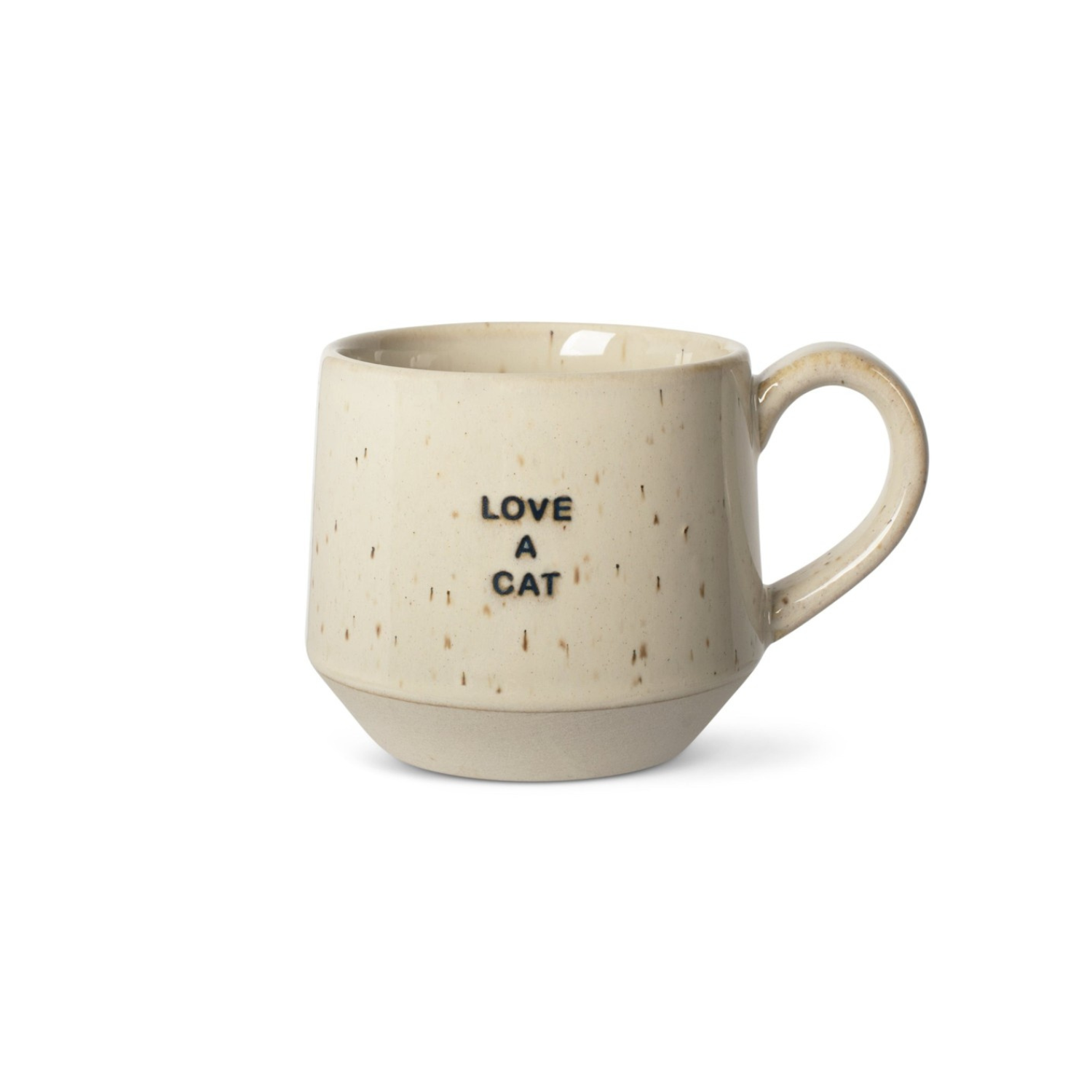 Love A Cat Neutral Speckle Mug