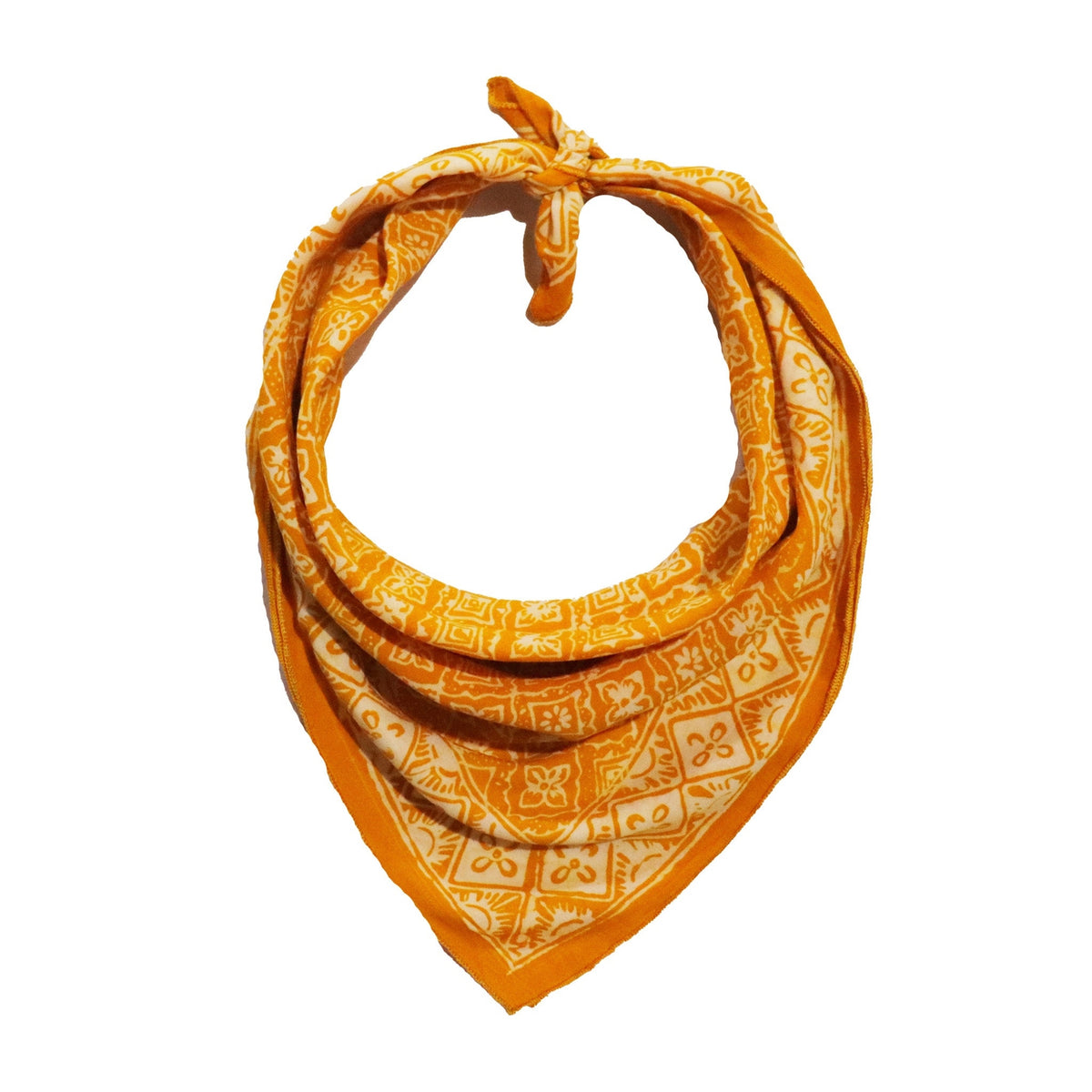 Hand Dyed Batik Bandana - Fall Autumn Kamboja