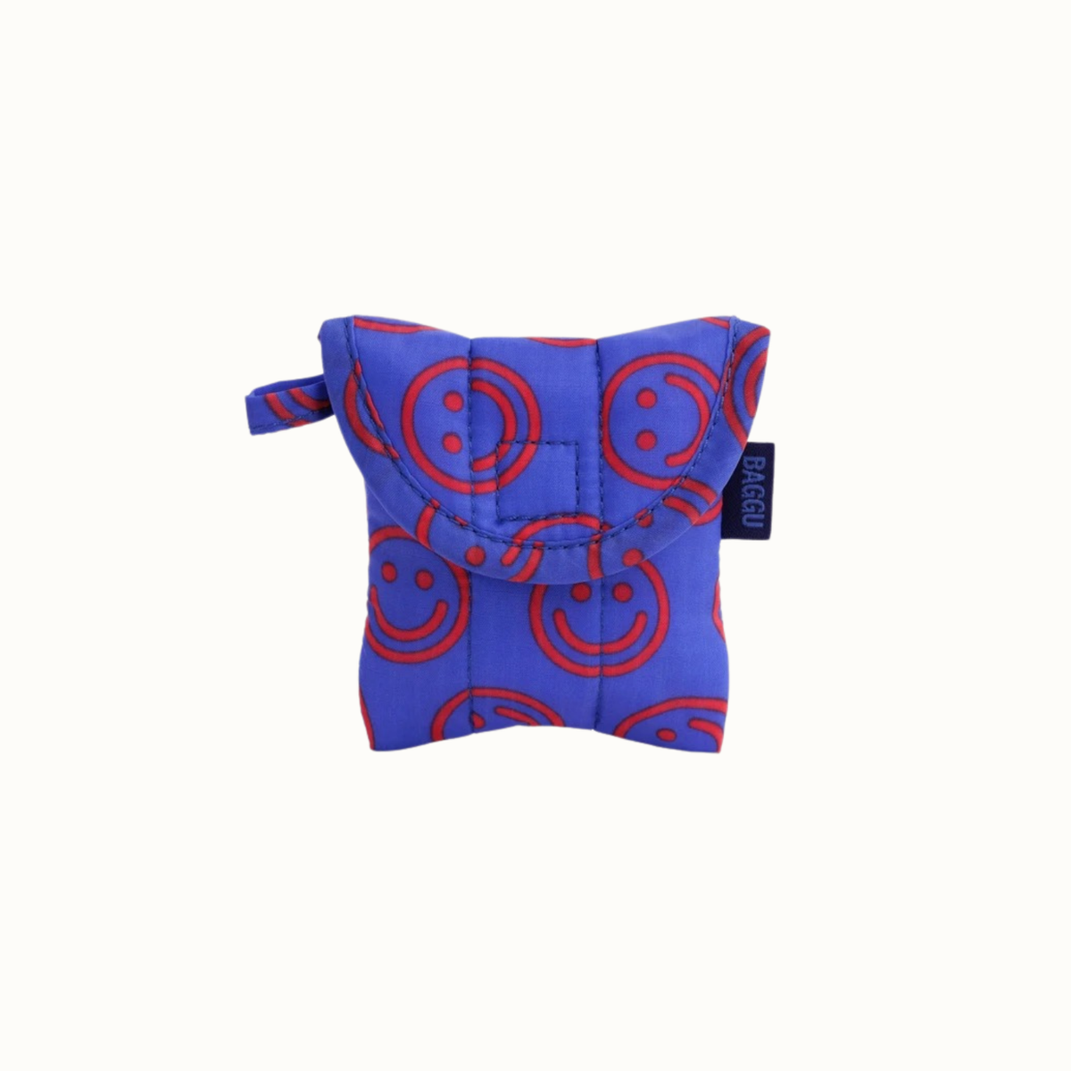 Puffy Earbuds Case - Mini Cobalt Happy