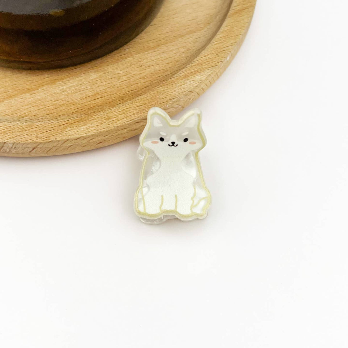 Mini Dog Hair Claw - White Dog