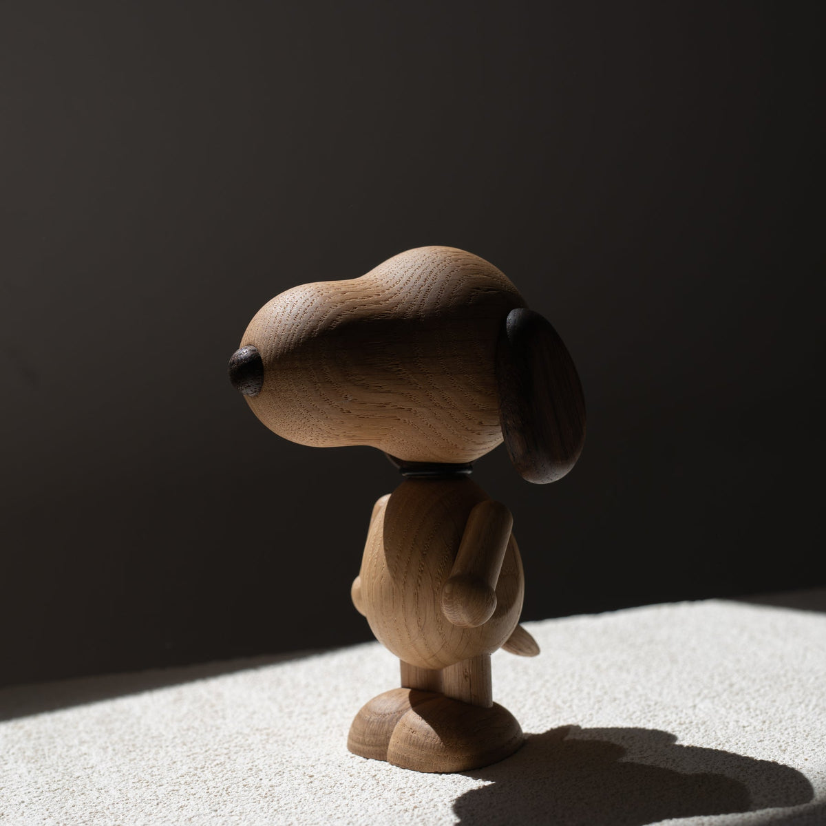 Snoopy Smoked Oak Figurine - Small