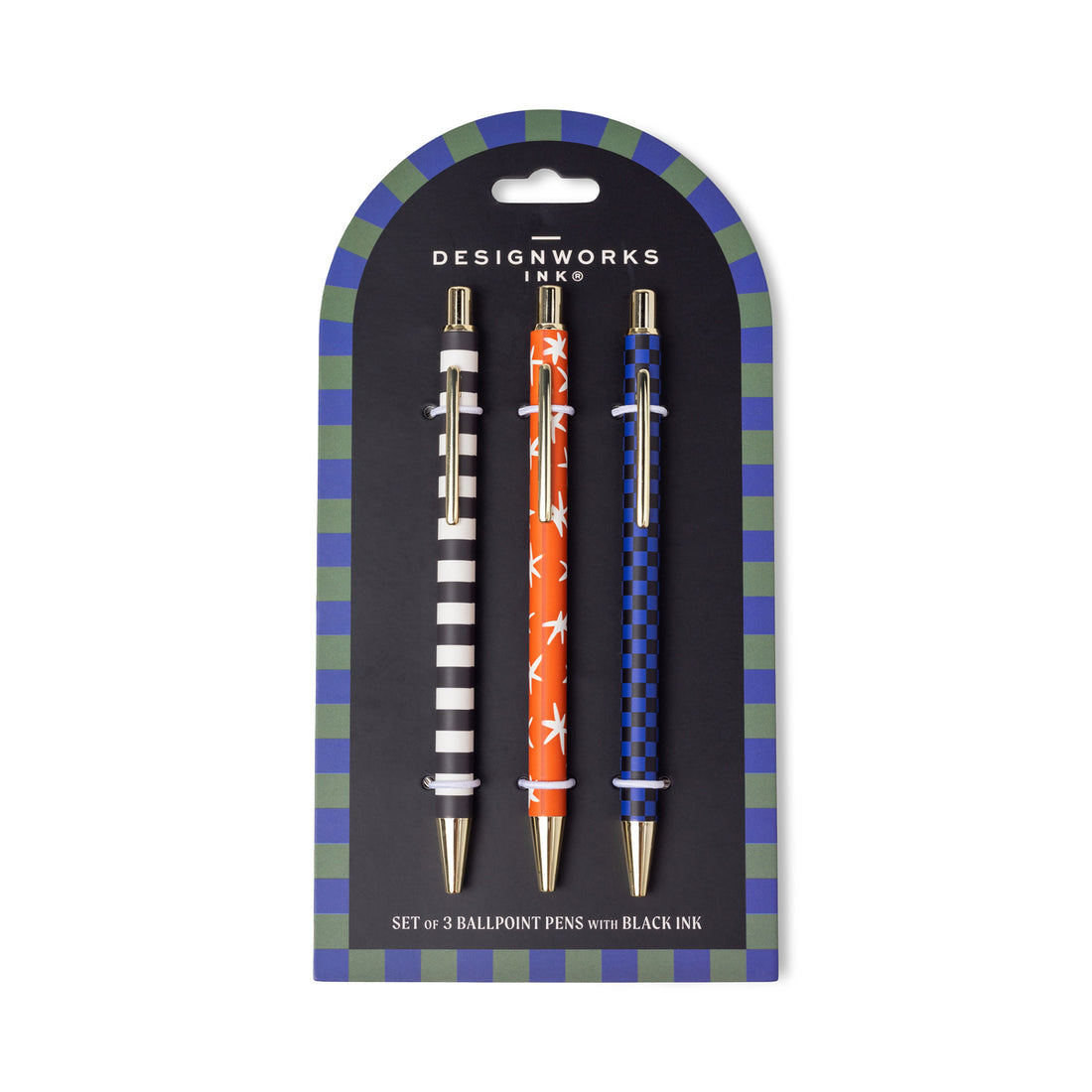 A Dopo Pen - Stripe, Star & Checks