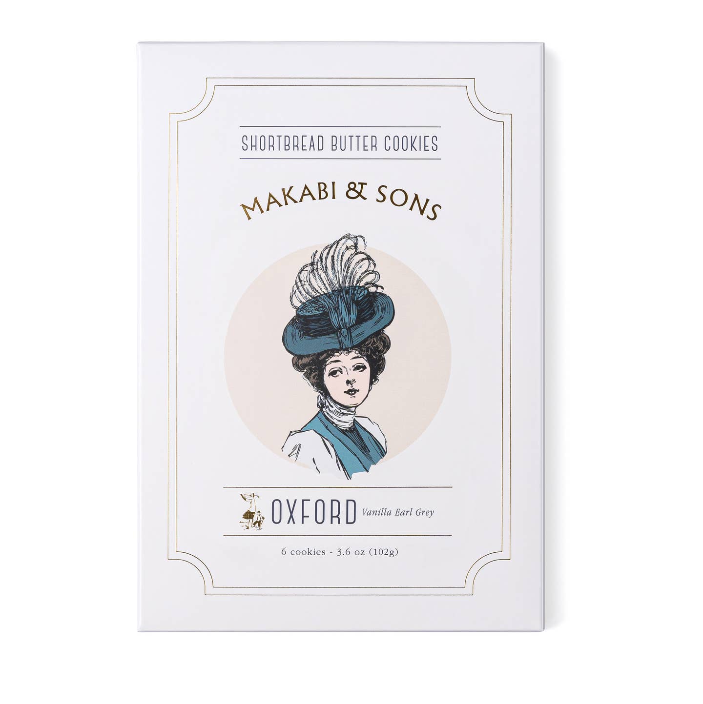 Shortbread cookie box, Vanilla Earl Grey flavor, Makabi & Sons, Oxford