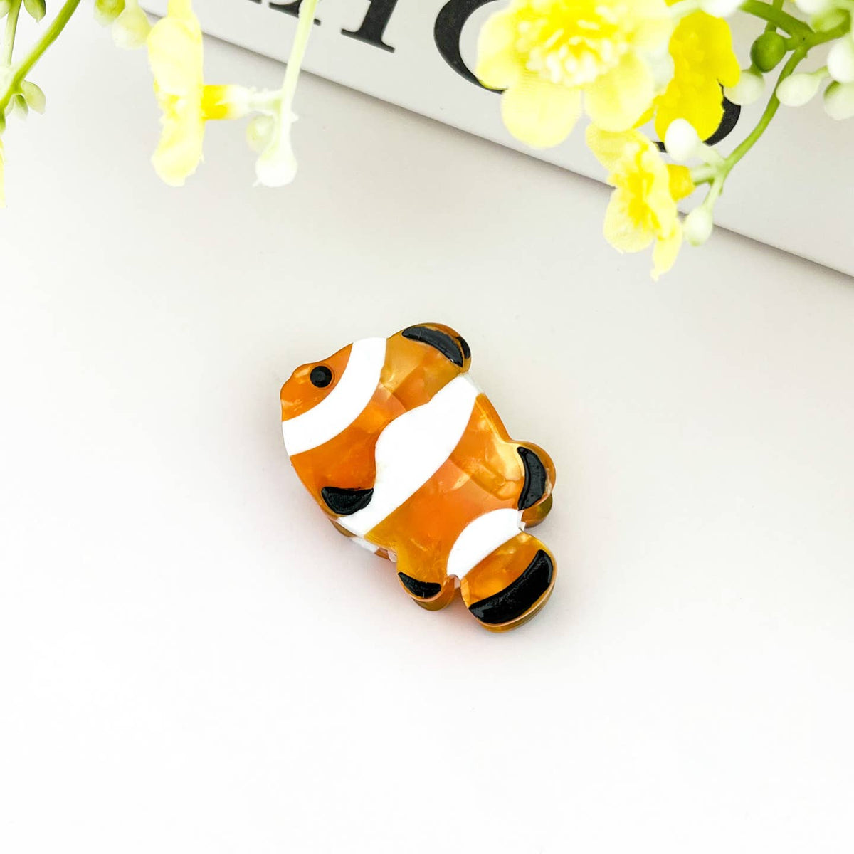 Marine Animal Mini Hair Claw Clip - Clownfish