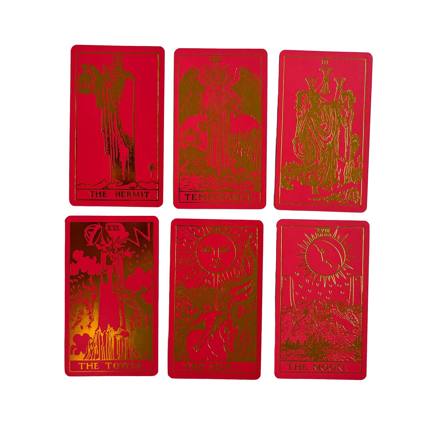 Scarlet Tarot Deck & Guide | Classic Design and Gold Foil