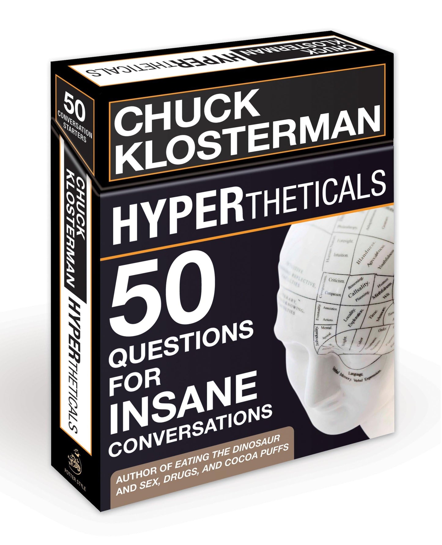 Game box front showing 50 questions for insane conversations