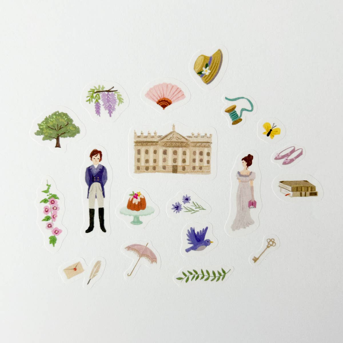 Pride and Prejudice Curious Library Washi Stickers
