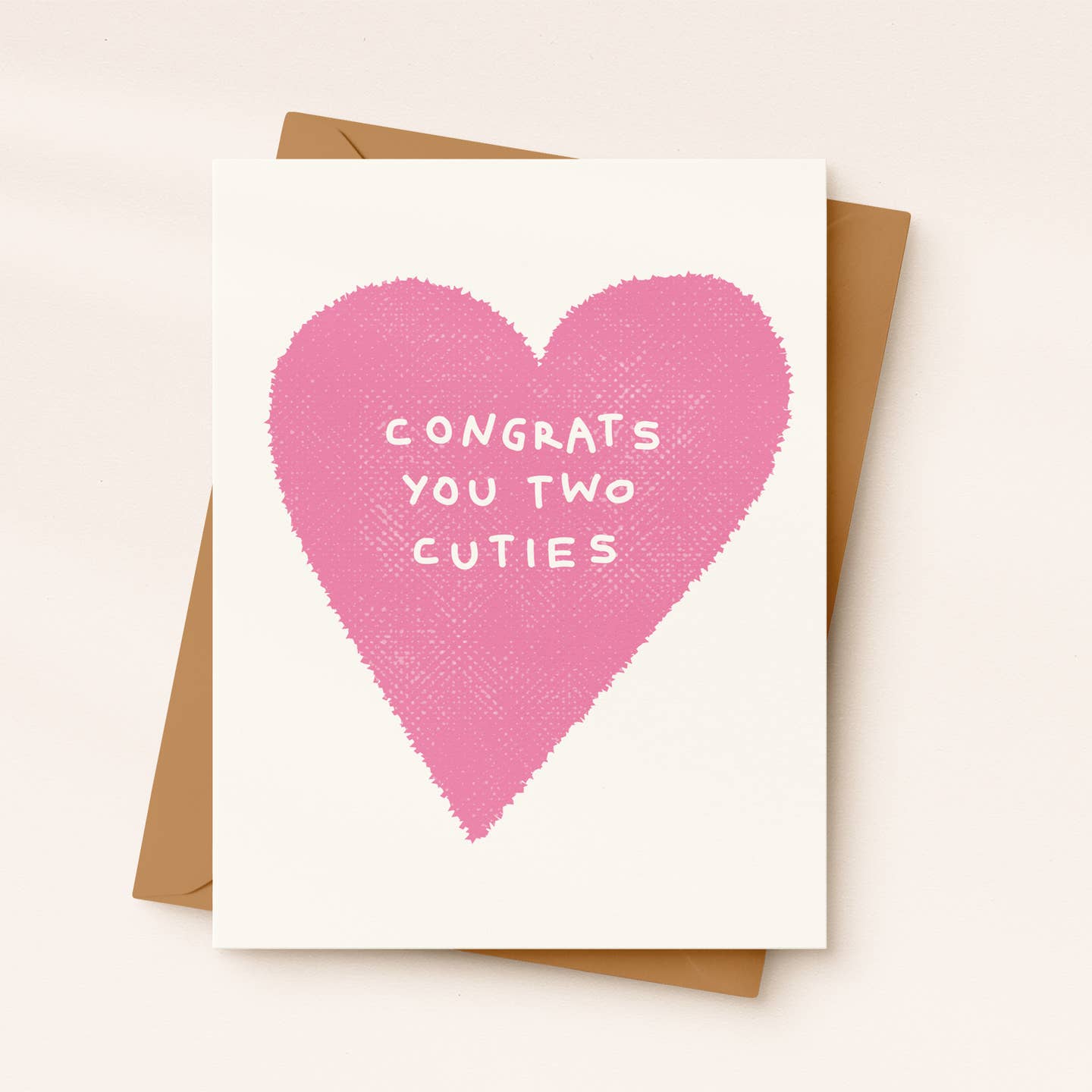 Congrats You Two Cuties Wedding Card