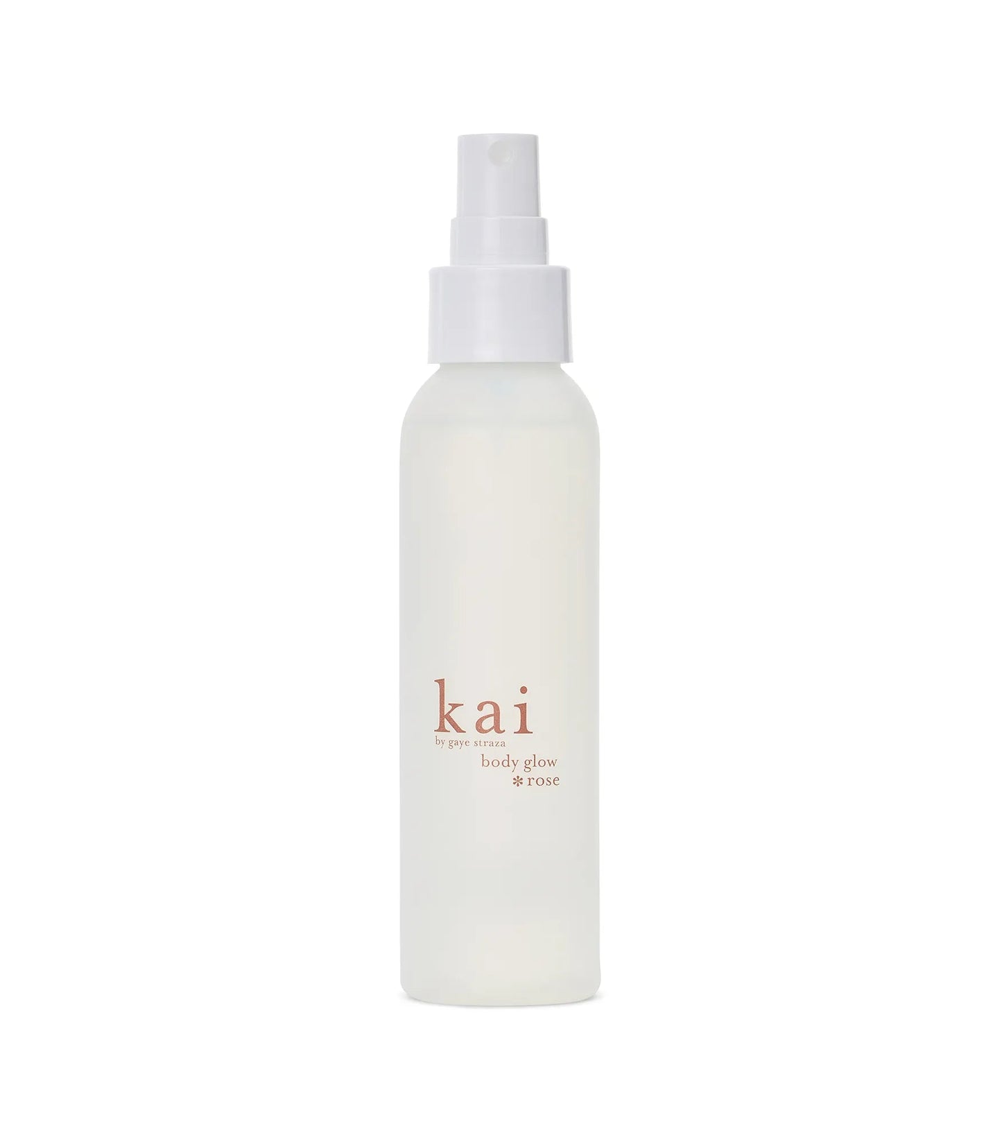 Kai Rose body glow lotion bottle with spray pump, 4 oz