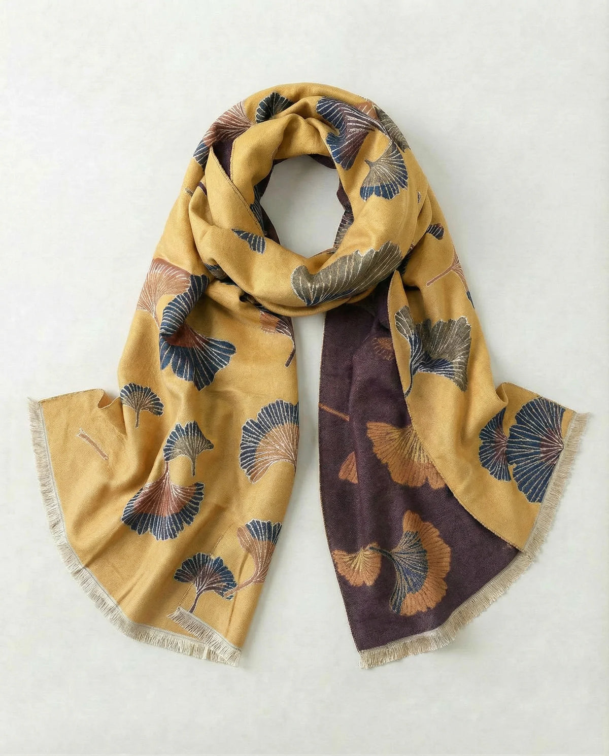 Gingko Wrap - Mustard