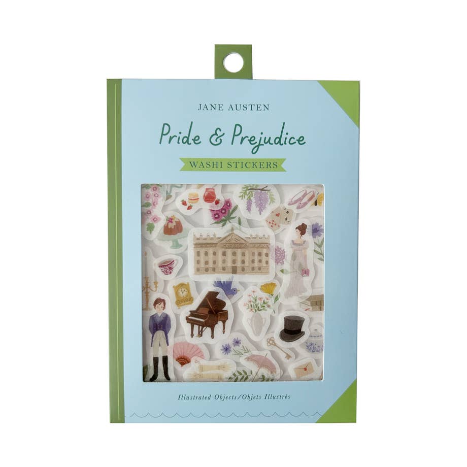 Pride and Prejudice Curious Library Washi Stickers