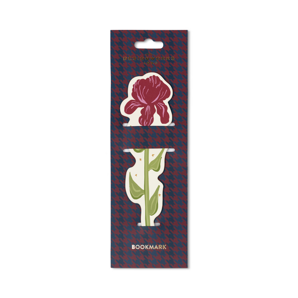 Floral Framed Bookmark - Iris