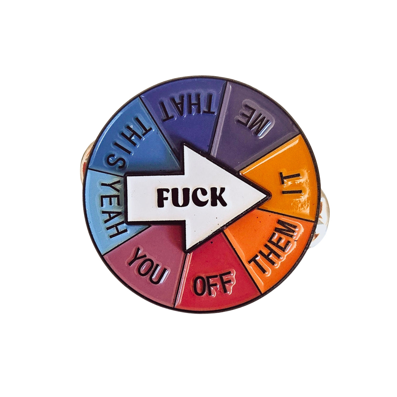 Fuck Interactive Spinner Pin