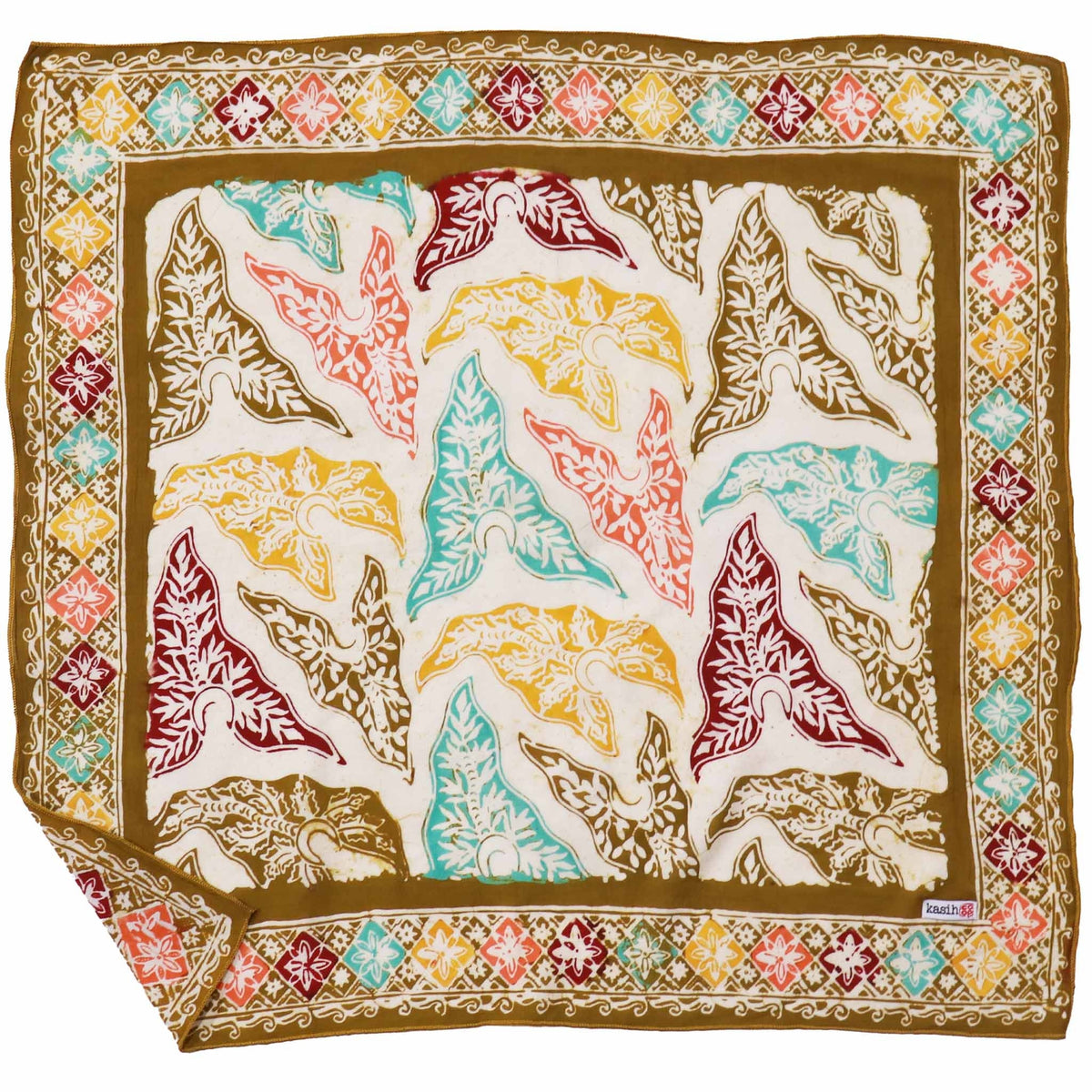 Hand Dyed Batik Bandana - Tropical Tapestry