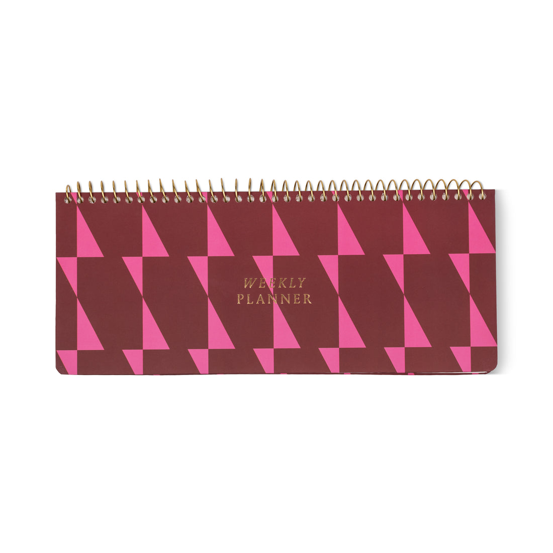Weekly Planner Pad - Burgundy + Pink