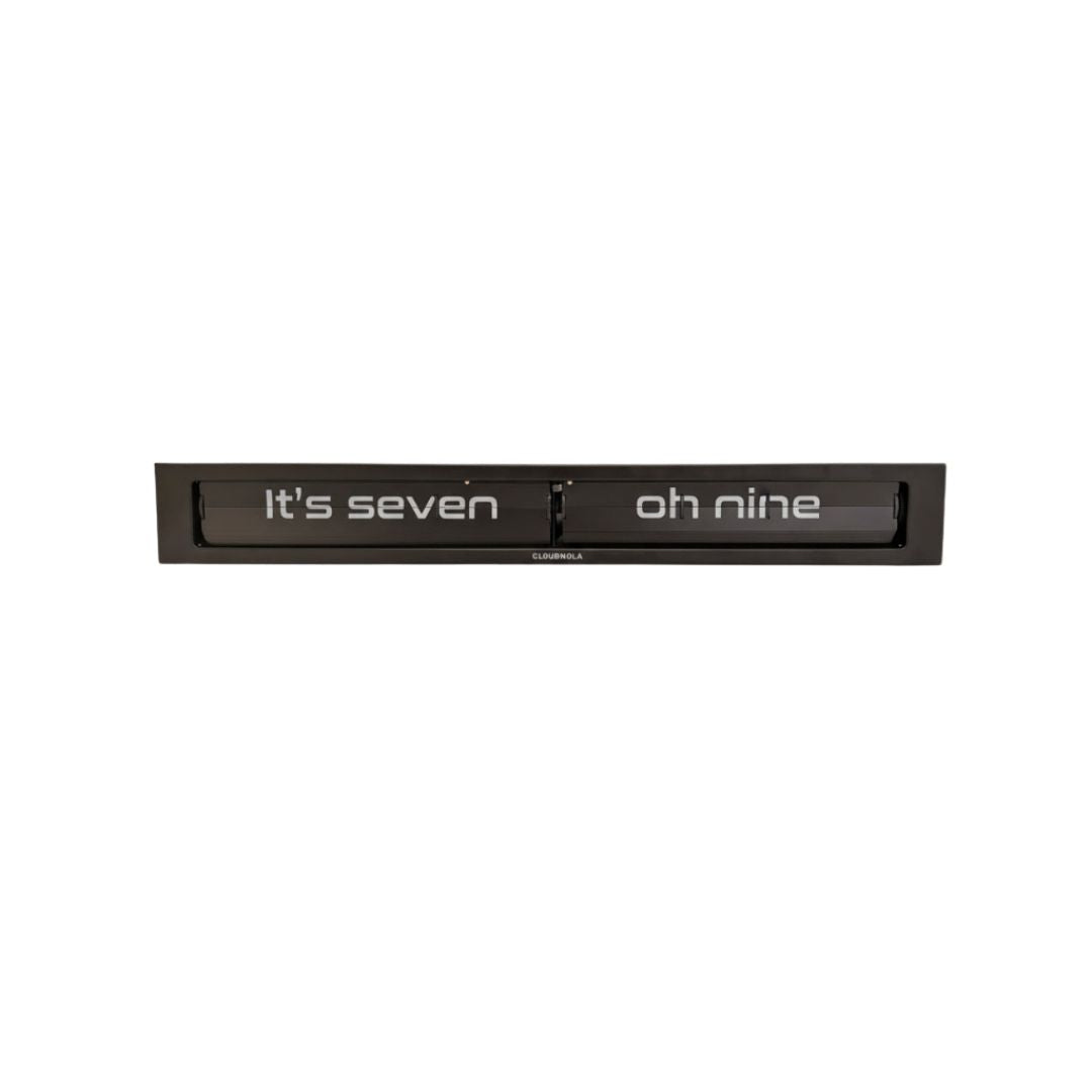 Texttime 2.0 Text Flip Clock - Black