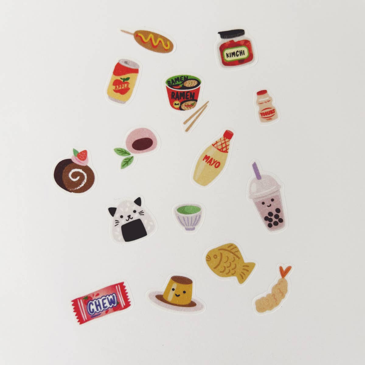 Asian Snacks Jumble Washi Stickers