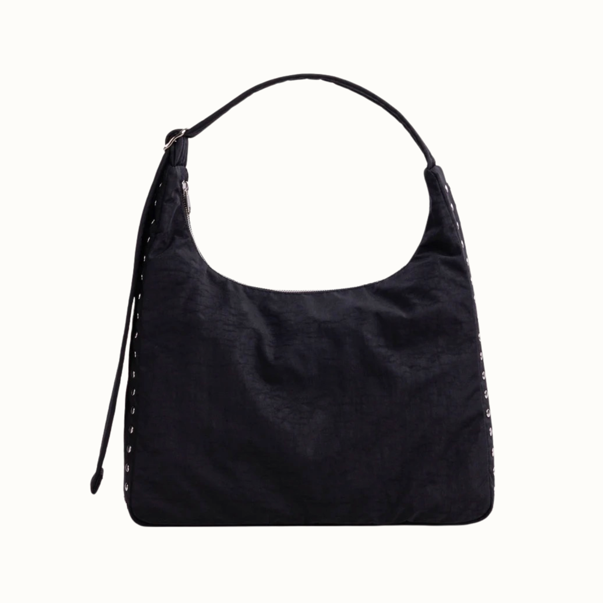 Nylon Shoulder Bag - Studs