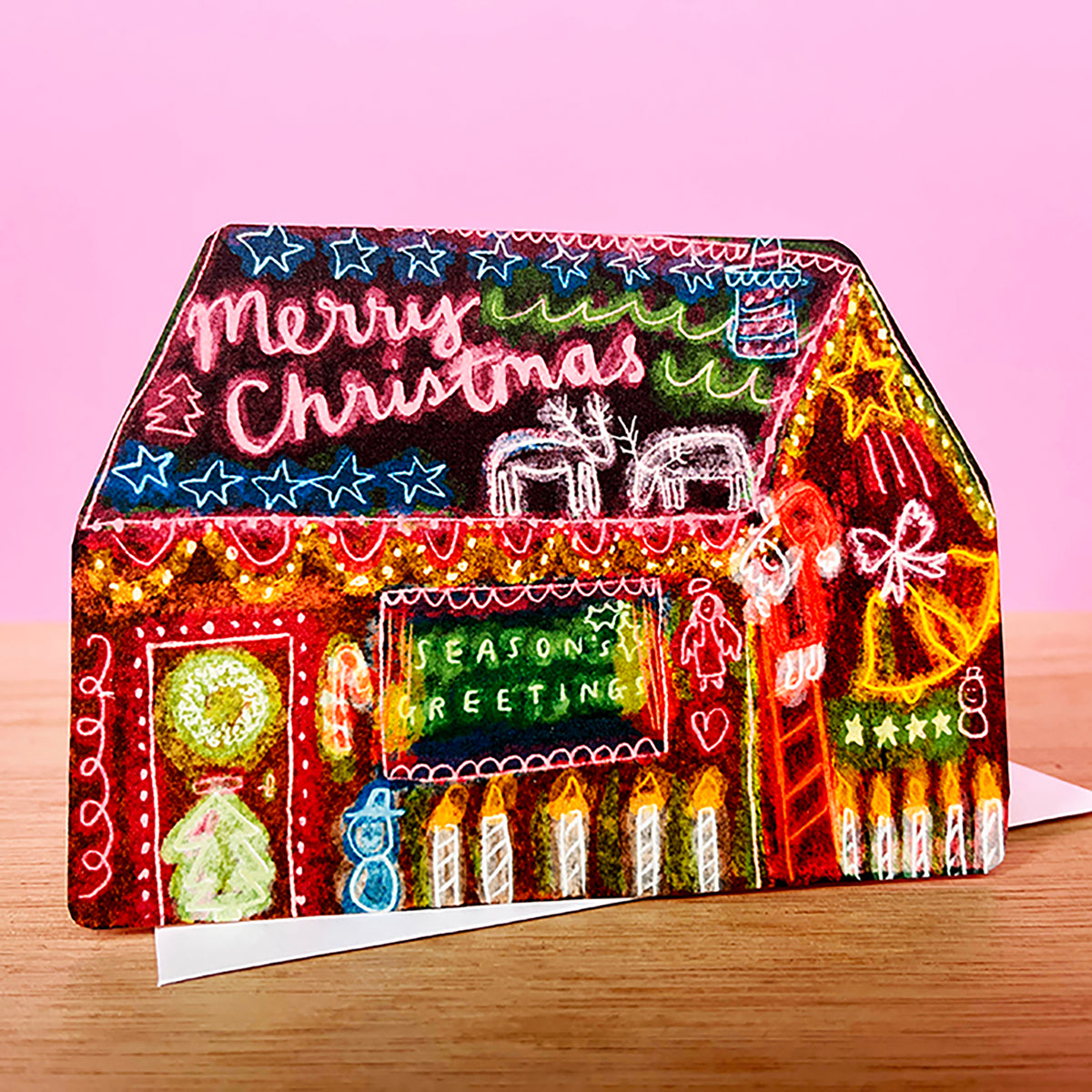 Christmas Decoration House Card