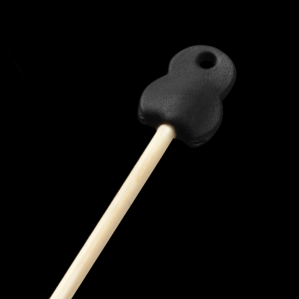 Essey fly swatter handle with black grip end cap and light wood shaft