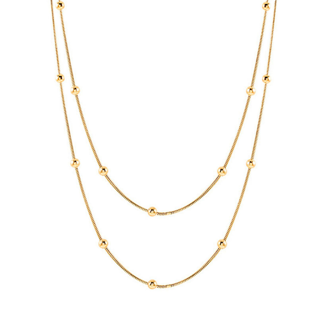 Grace Satellite Link Gold Chain Necklace