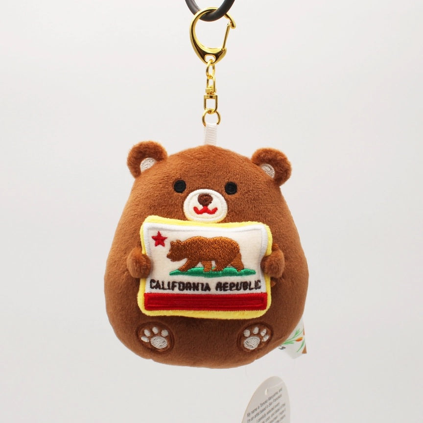 Plush California Bear Bag Charm
