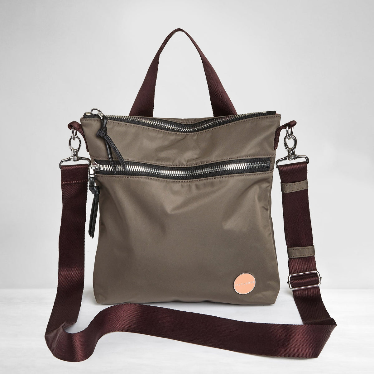 Amuse - Medium Crossbody Bag - Mocha