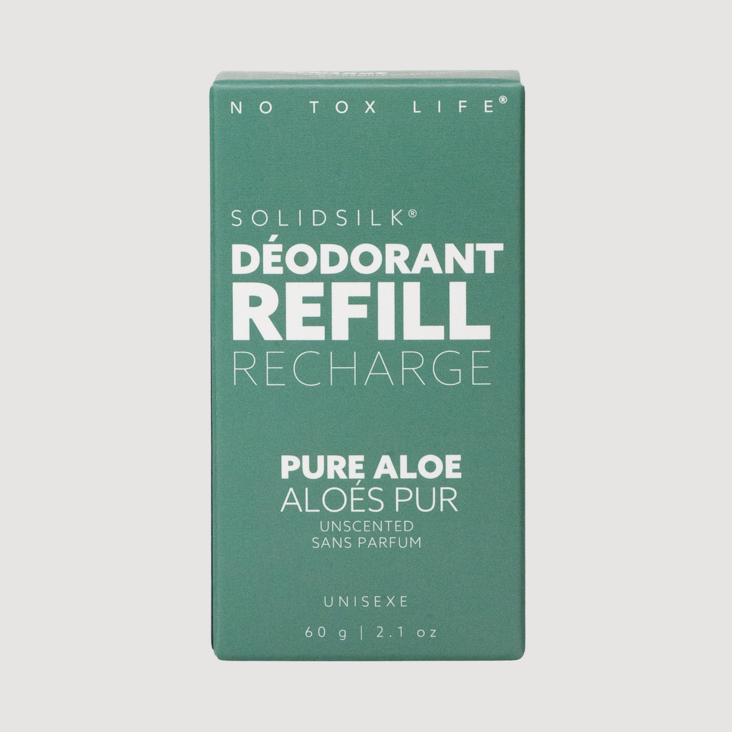 Deodorant refill cartridge, SolidSilk Pure Aloe (unscented)