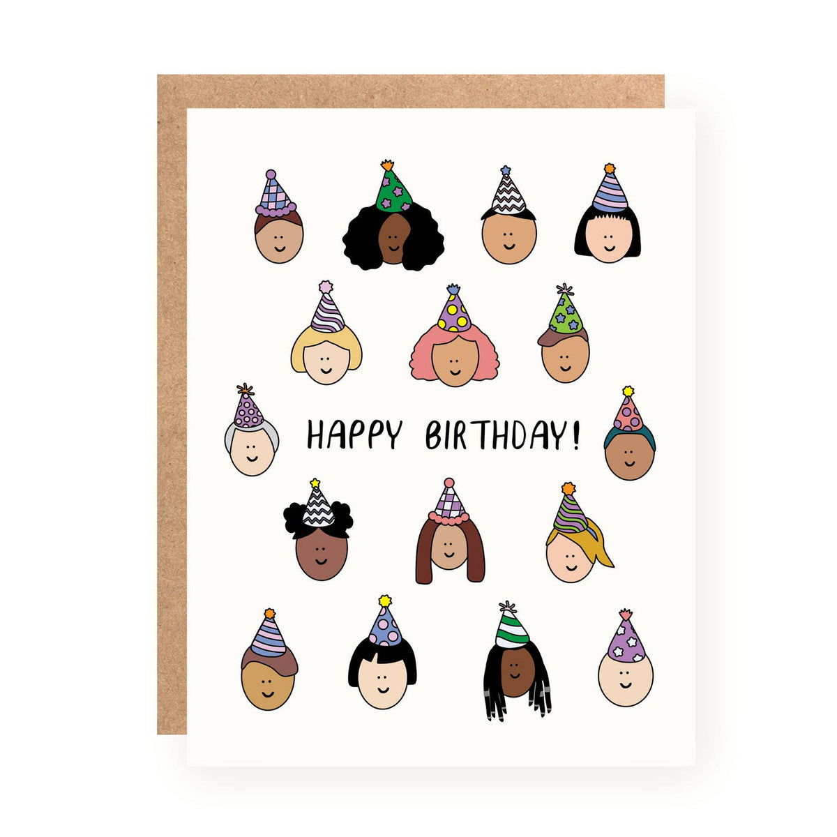 Happy Birthday Faces Card