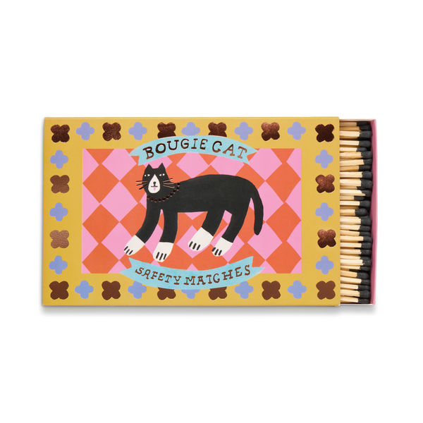 Large Rectangle Boxed Matches - Bougie Cat