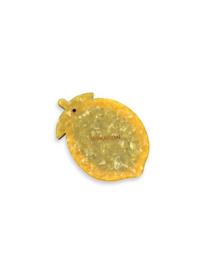 Folding Compact Mirror - Lemon