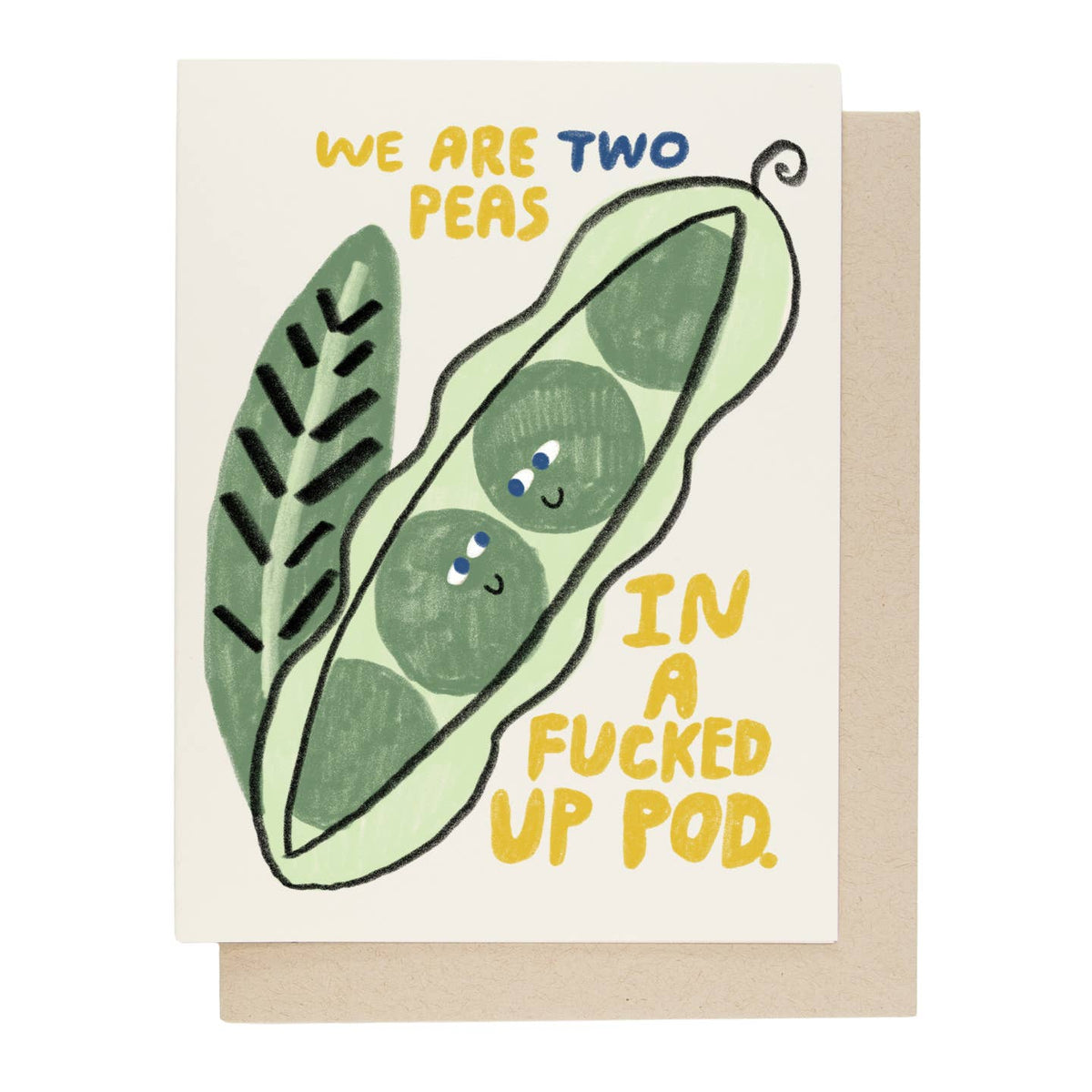 Two Peas Greeting Card