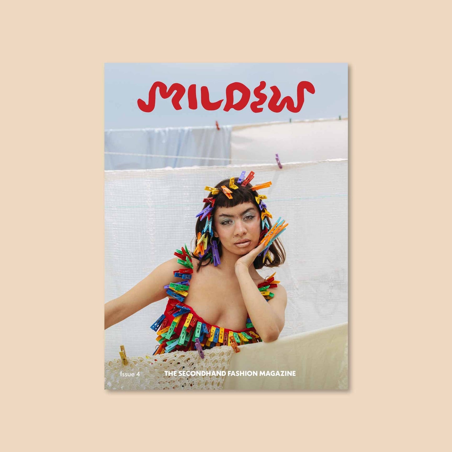 Mildew Magazine Issue 4 cover with colorful portrait and bold logo text