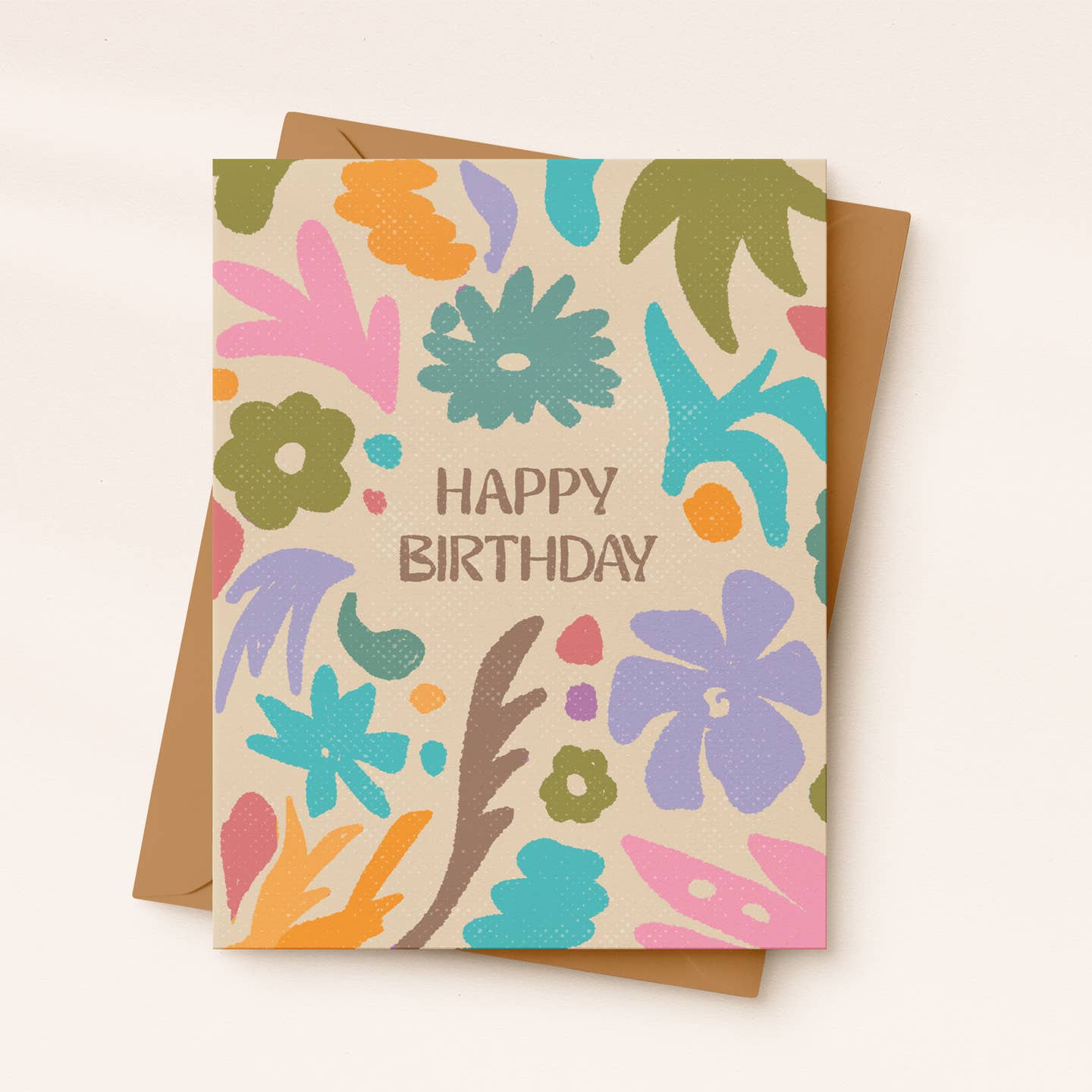 Floral Happy Birthday Card