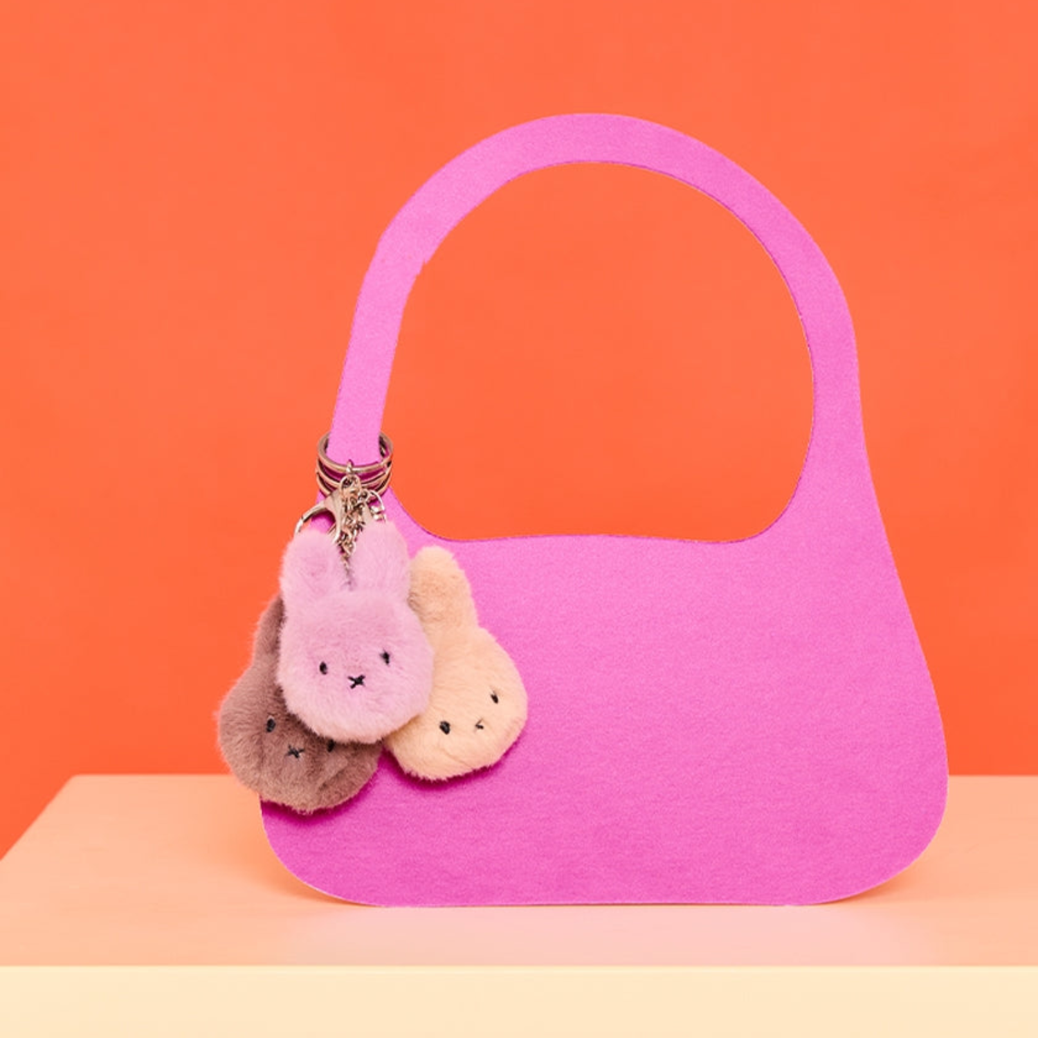 Miffy ECO Fuzzy Keychain - 3"