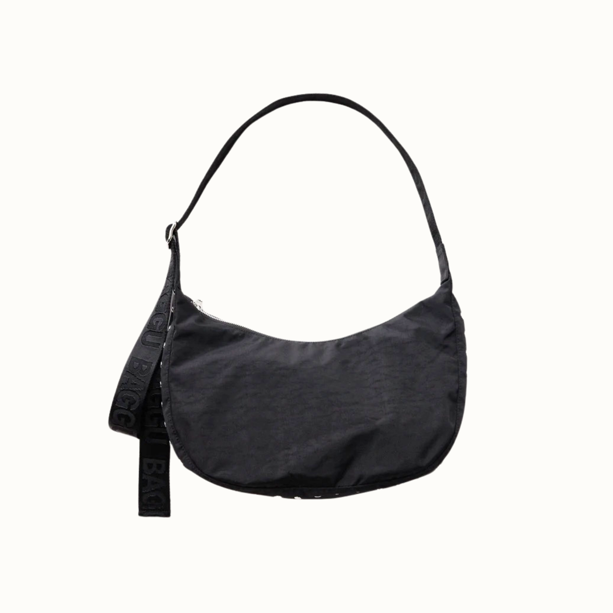 Medium Nylon Crescent Bag - Studs