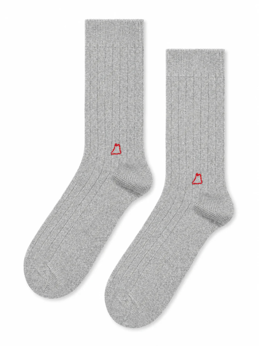Roma Cashmere Rib Men's Crew - Mist