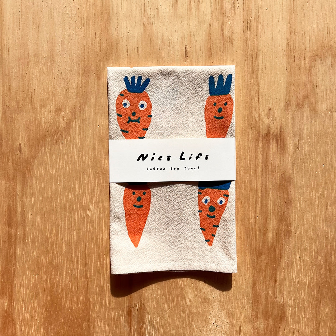 Carrots Tea Towel