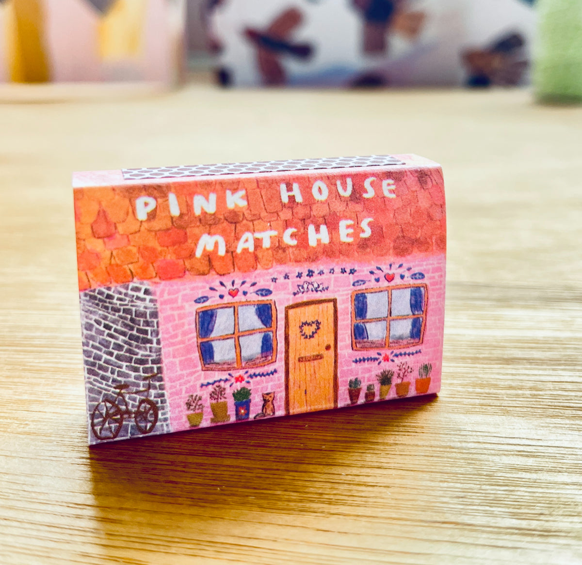 Pink House Card