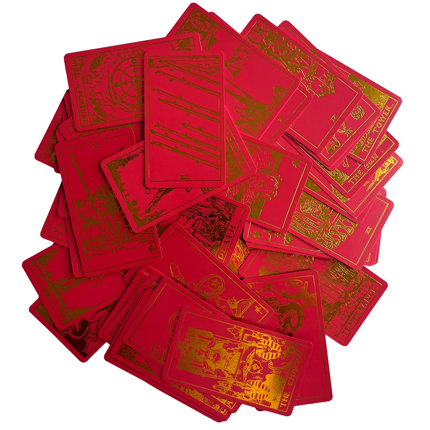 Scarlet Tarot Deck & Guide | Classic Design and Gold Foil
