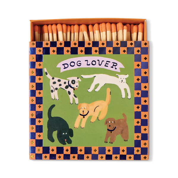 Square Boxed Matches Dog Lover