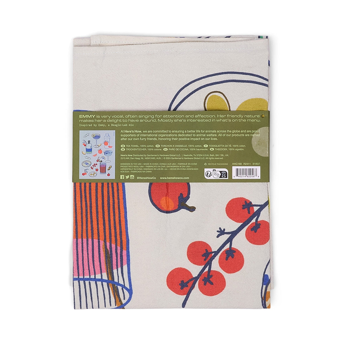 Emmy Tea Towel - Cocktails