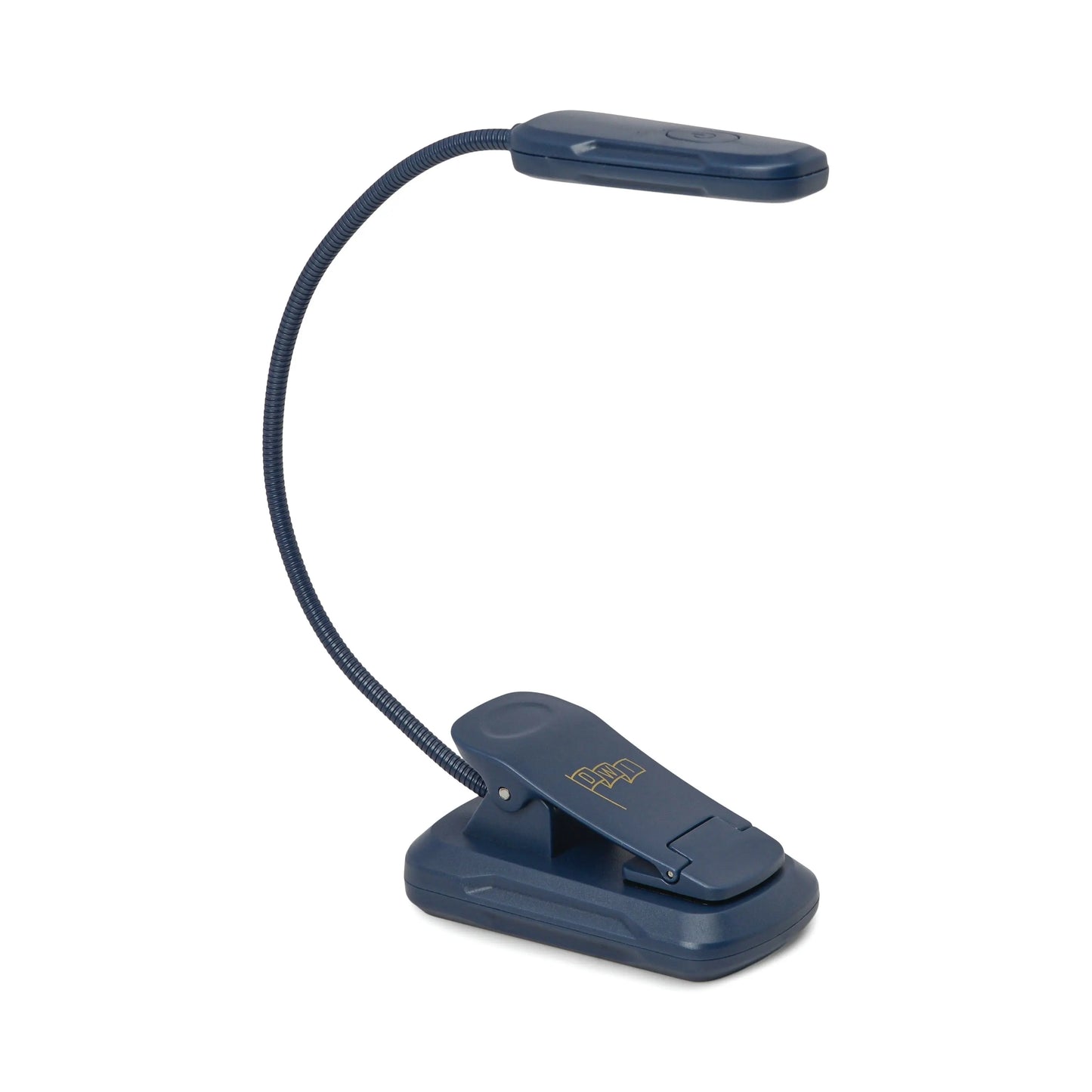 Navy book light with flexible gooseneck and clip base